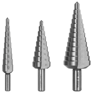 Wiertło Stopniowe HSS Rp 4-12/1;4-20/2;6-30/2 Zestaw STALCO S-72526 