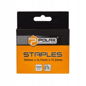 Zszywki A/53 opk1000 szt 10 x 0,7mm x 11,3mm POLAX 24-009 
