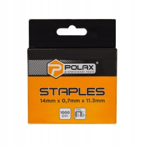 Zszywki A/53 opk1000 szt 14 x 0,7mm x 11,3mm POLAX 24-011 