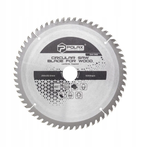  Piła tarczowa do drewna 250x32,0/30,0 60T POLAX 54-149