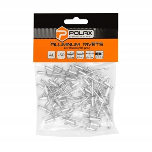 Nity aluminiowe 4x10mm opk 50 szt POLAX 37-009 