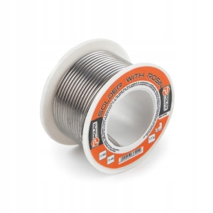 Cyna do lutowania spoiwo lutownicze 1.5mm 100g z kalafonią POLAX 32-042