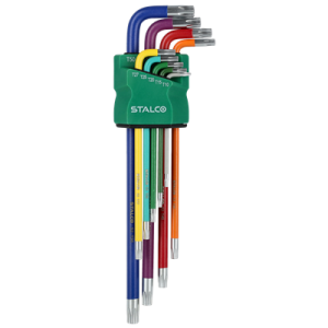 Klucze Torx extra długie z otworem Stalco S-46386 