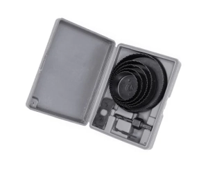 Zestaw otwornic do drewna adapter z wiertłem 8 szt. 64-127 mm POLAX 41-001