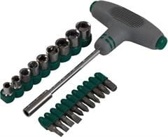 Wkrętak T 21 elementów Standard Stalco S-12321