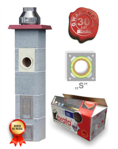 Komin Brata Premium S 4-15m fi 160