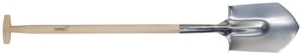 Szpadel ostry hartowany trzon drewniany, pochwyt drewniany Garden Stalco S-80103
