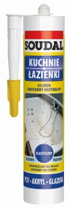 Sanitarny silikon neutralny SOUDAL bezbarwny 280ml