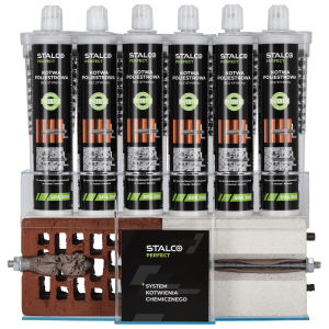 Kotwa Chemiczna Poliestrowa 300ml + system kotwienia chemicznego ZESTAW Stalco S-64341 