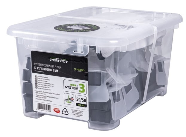 Zestaw System No 3 Klips/Klin Do Fugi 2mm 50/50 Stalco S-75234