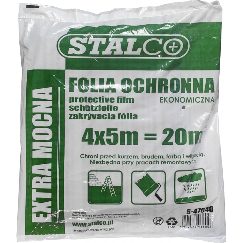 Folia Ochronna 4X5M Extra Mocna 500G Stalco S-47640