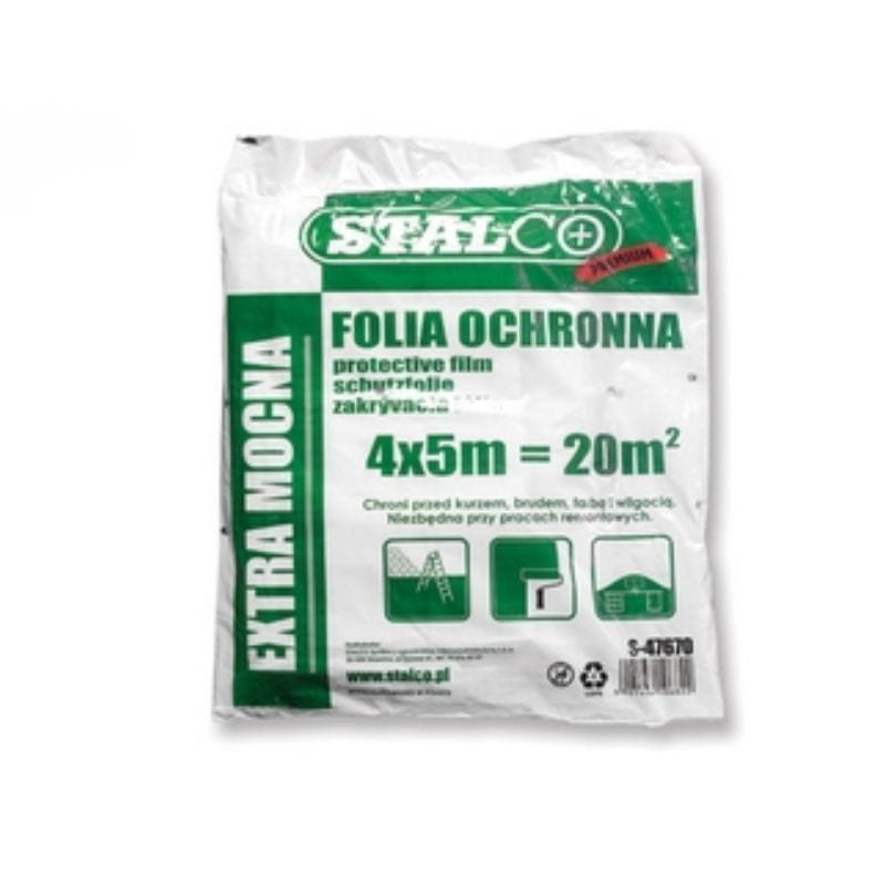 Folia ochronna 4x5m extra mocna Stalco S-47670