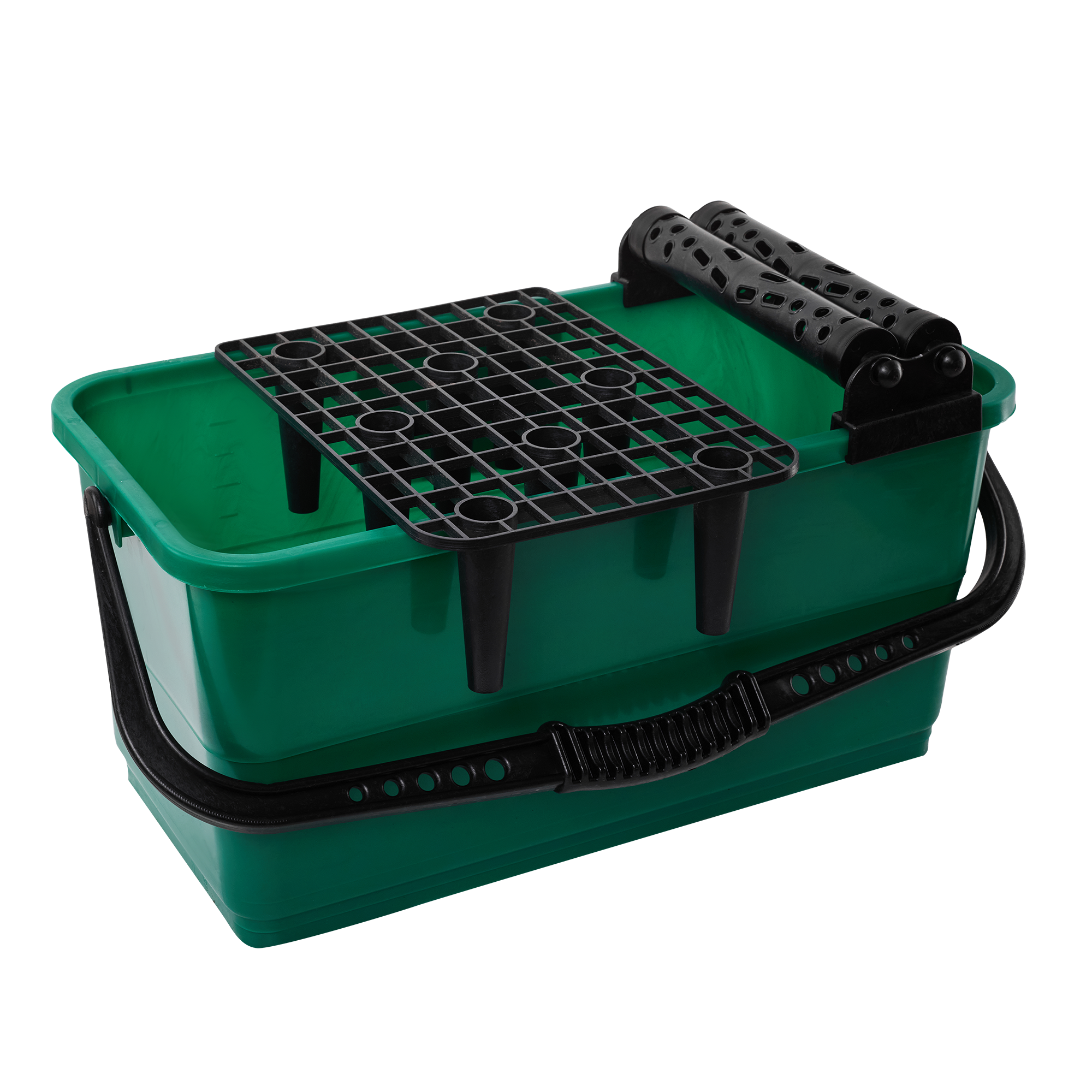 Wiadro glazurnicze + kratka + rolki 22 L Stalco S-39769
