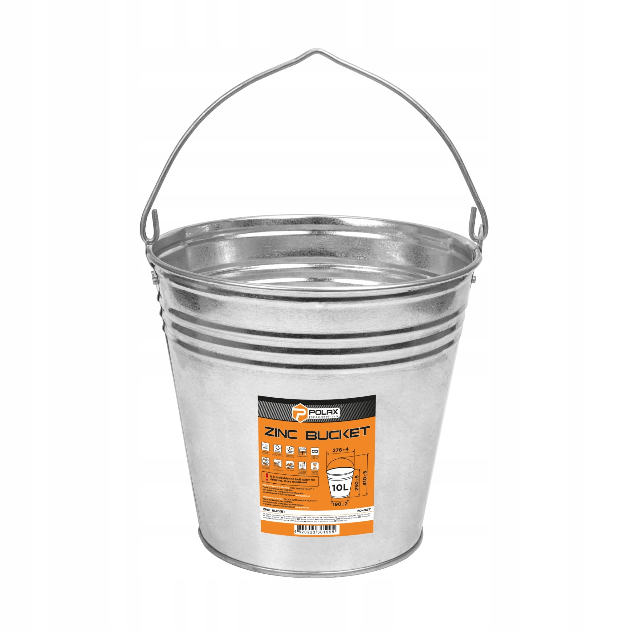 Wiadro ocynkowane 12L 70-038