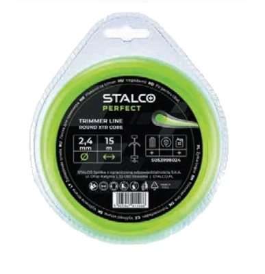 Żyłka tnąca okrągła Round XTR Core 2,4mm x 15m Stalco GARDEN S053998024