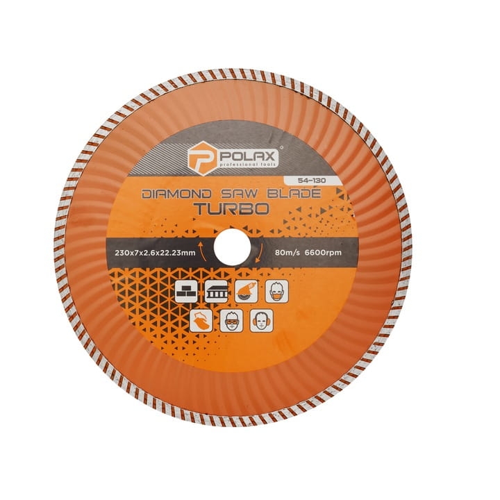 Tarcza diamentowa Turbo wave 230x7x2,6x22,23mm Polax 54-130