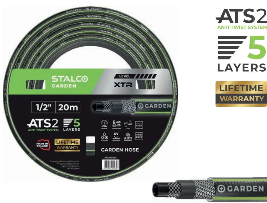 Wąż ogrodowy ATS 1/2" 20m XTR Stalco GARDEN S102021220