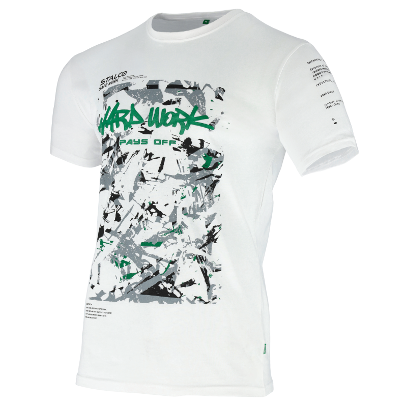 T-Shirt męski BONO Painter biały L Stalco S090691003