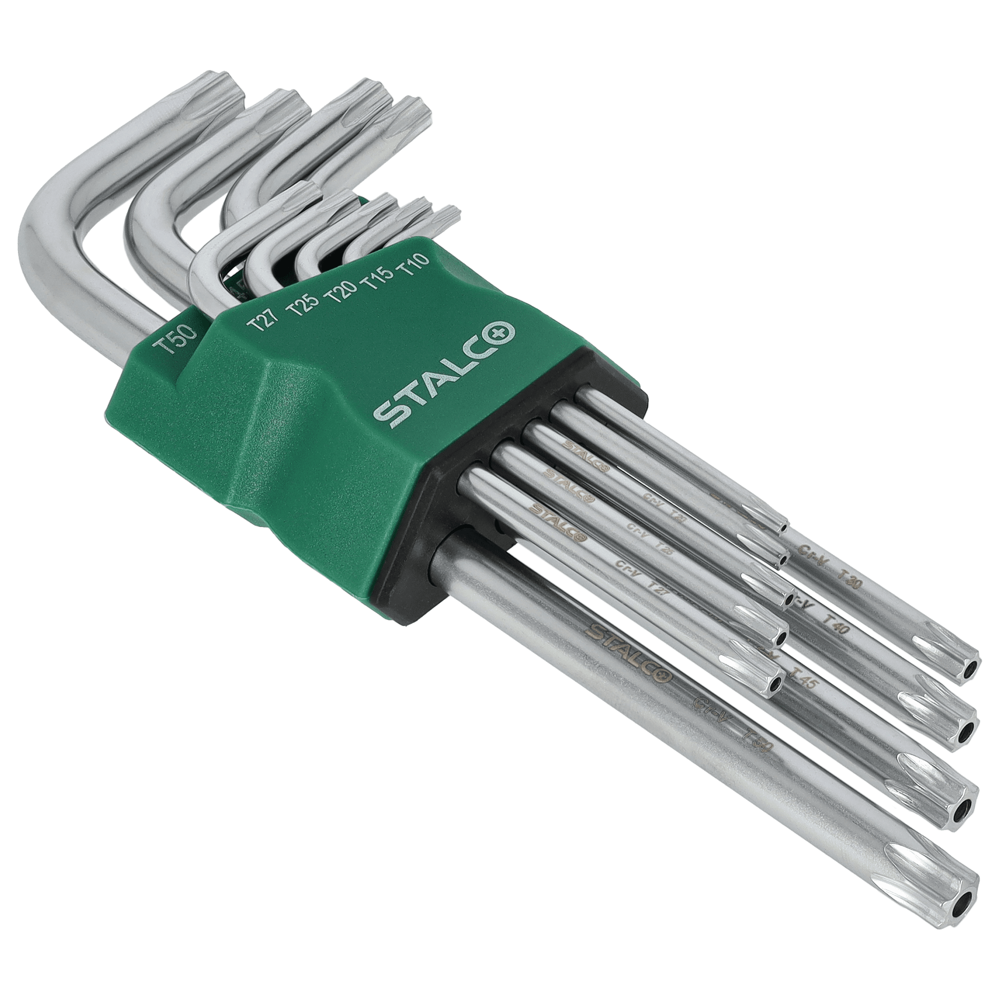Klucz Torx z otworem imbusy 9 elem. STALCO S-46376