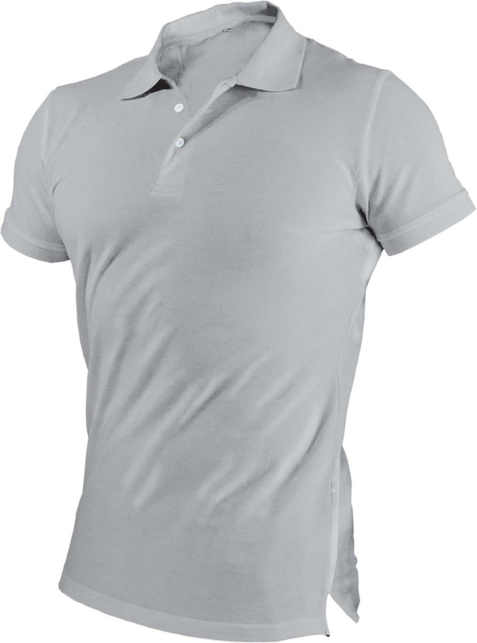KOSZULKA POLO GARU SZARA L Stalco S-44675