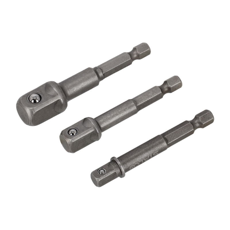 Redukcje, zestaw 3 elem.   1/4", 3/8", 1/2" Stalco S-76958