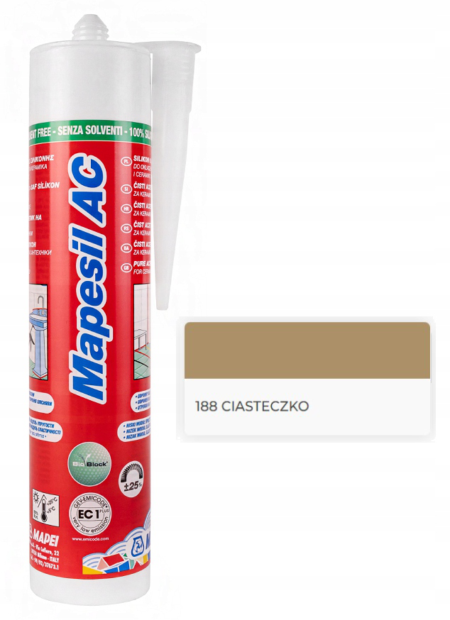 Mapei Mapesil AC 188 310ml ciasteczko