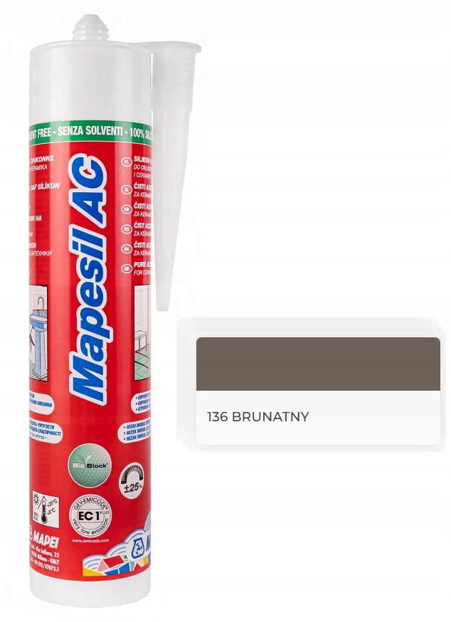 Mapei Mapesil AC 136 310ml brunatny