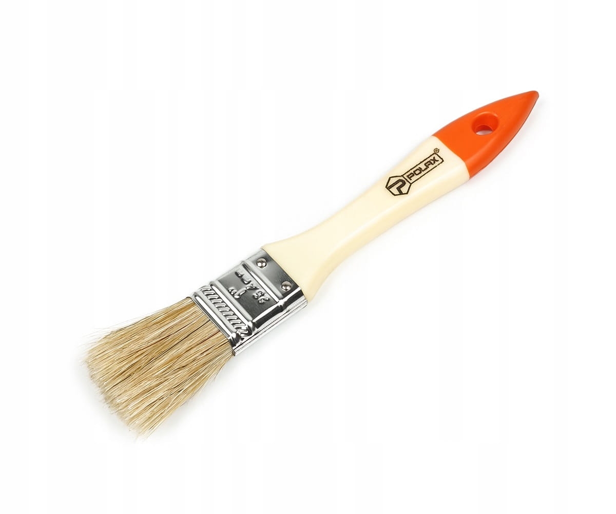 Płaski pędzel 1" 25mm STANDART z plastikową rączką POLAX 04-002