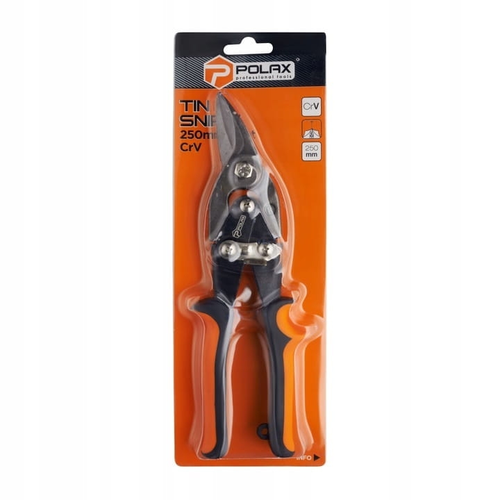 Nożyce do cięcia blachy prawe 250mm POLAX 25-003