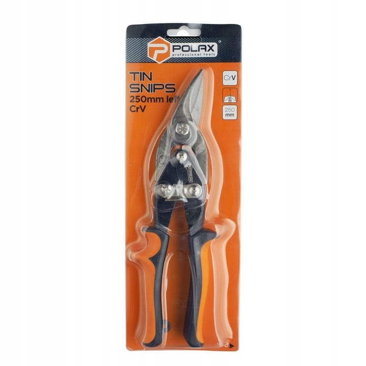 Nożyce do cięcia blachy lewe 250mm POLAX 25-002