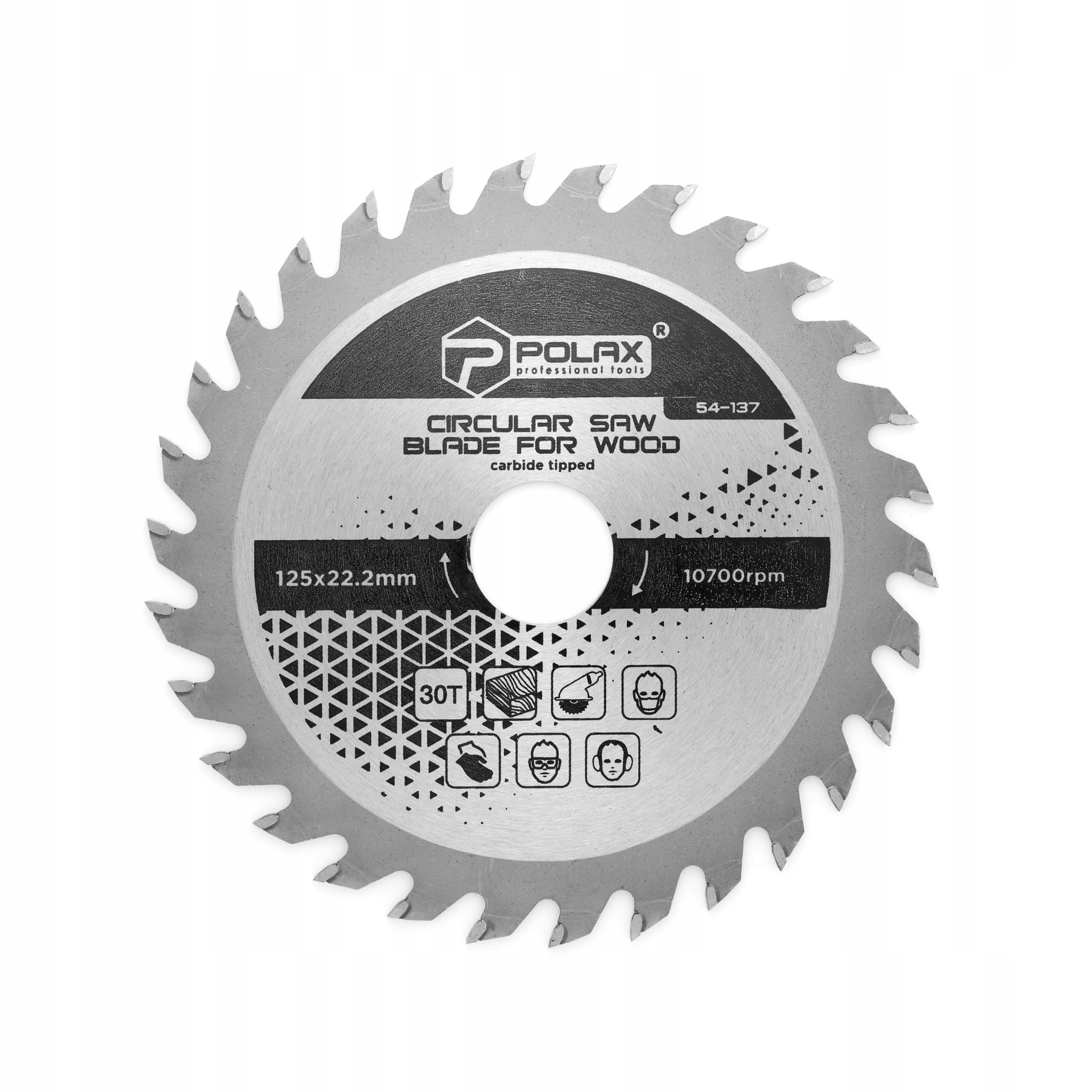 Piła tarczowa do drewna 125x22,2/20 30T POLAX 54-137