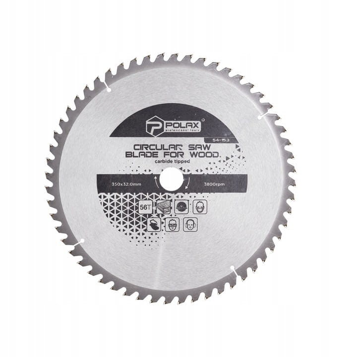 Piła tarczowa do drewna 350x32,0/30,0 56T POLAX 54-153