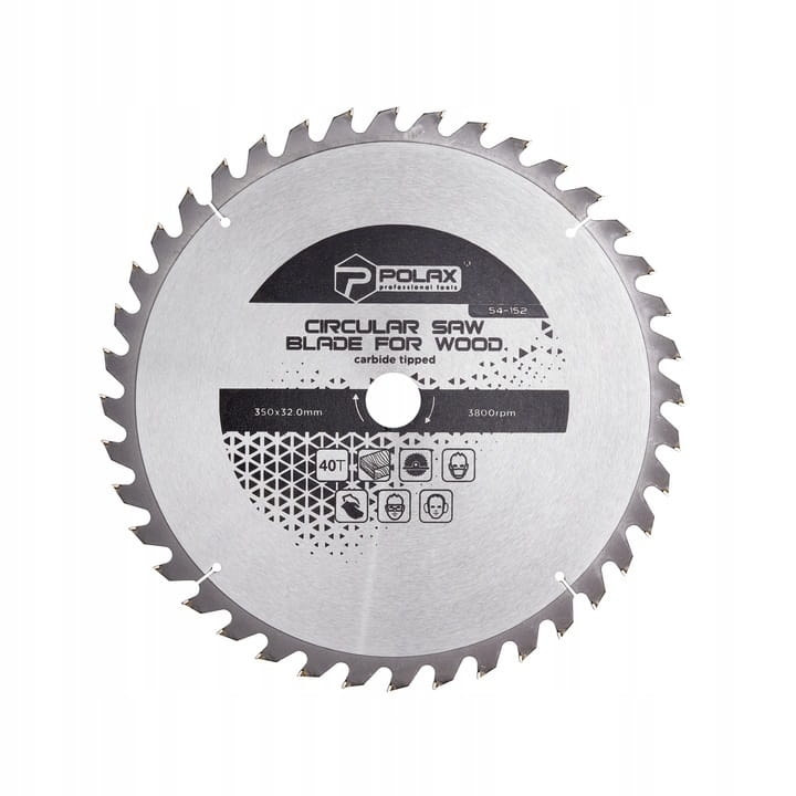 Piła tarczowa do drewna 350x32,0/30,0 40T POLAX 54-152
