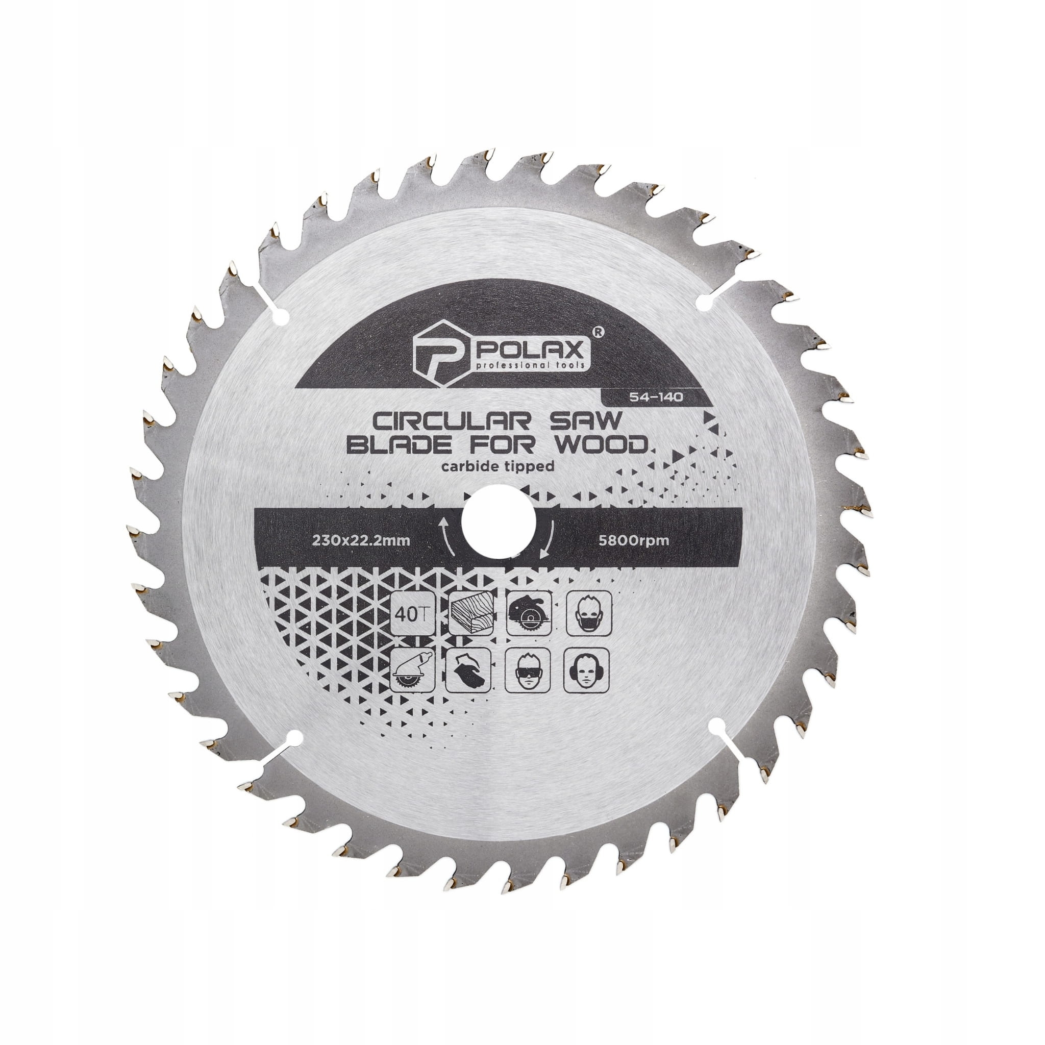 Piła tarczowa do drewna  230x22,2/20 40T POLAX 54-140