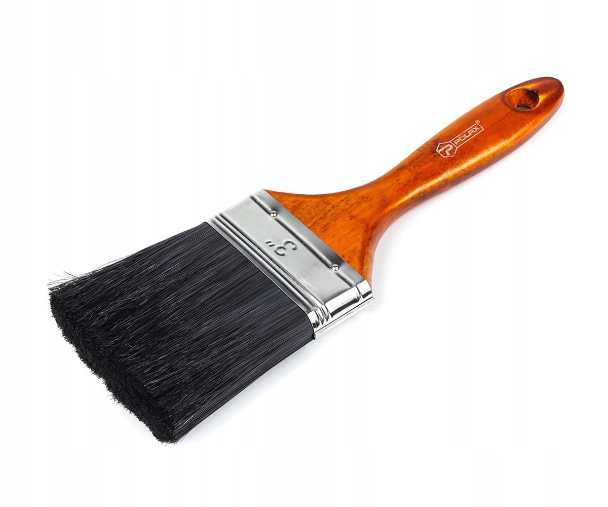 Płaski pędzel z plastikową rączką LAKRA 3"/75mm POLAX 09-005