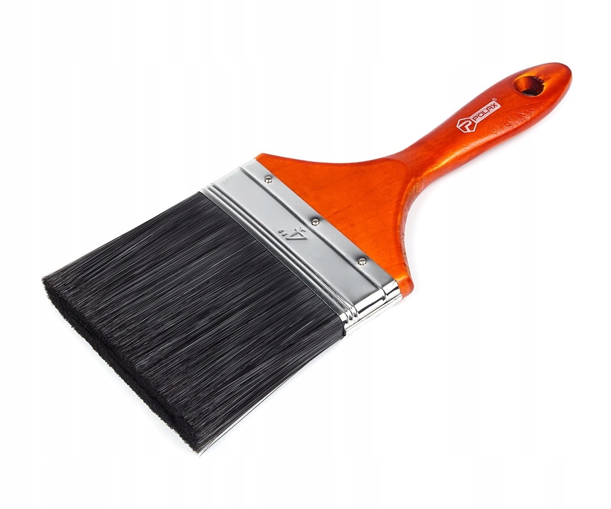 Płaski pędzel z plastikową rączką LAKRA 4"/100mm POLAX 09-006