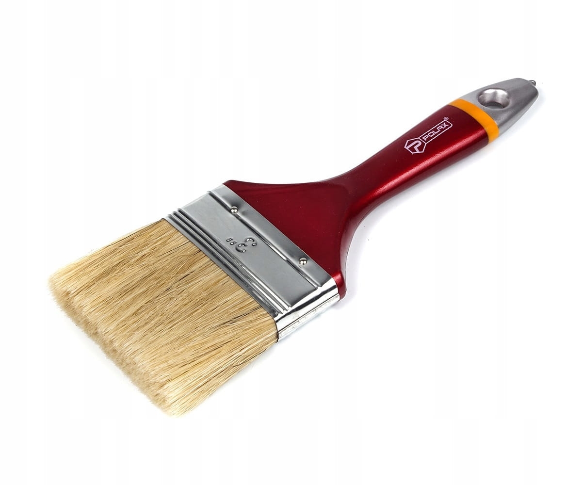 Płaski pędzel z plastikową rączką EURO 3"/75mm POLAX 14-005