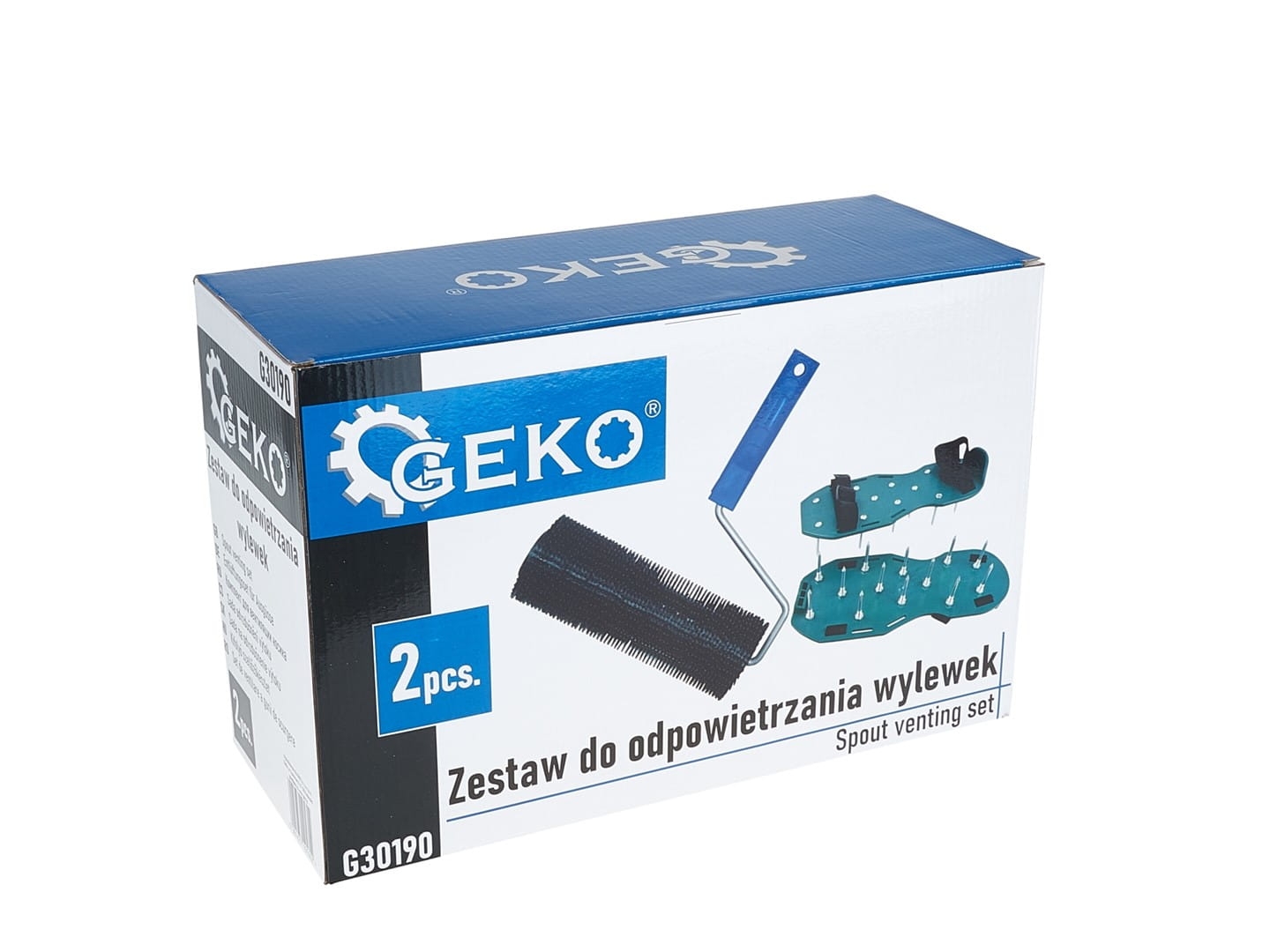 Geko Zestaw do odpowietrzenia wylewek 2el. (wałek+kolce)