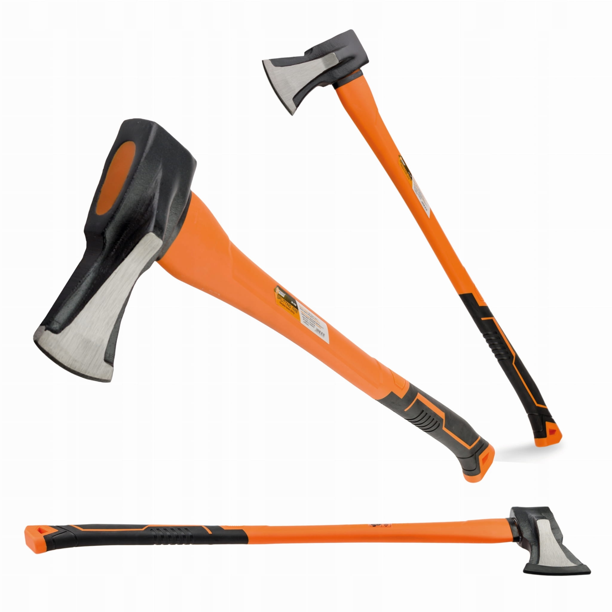 Siekiera fiberglass 2000g rozłupująca trzonek z włókna szklanego 90mm 50HRc  POLAX 36-008