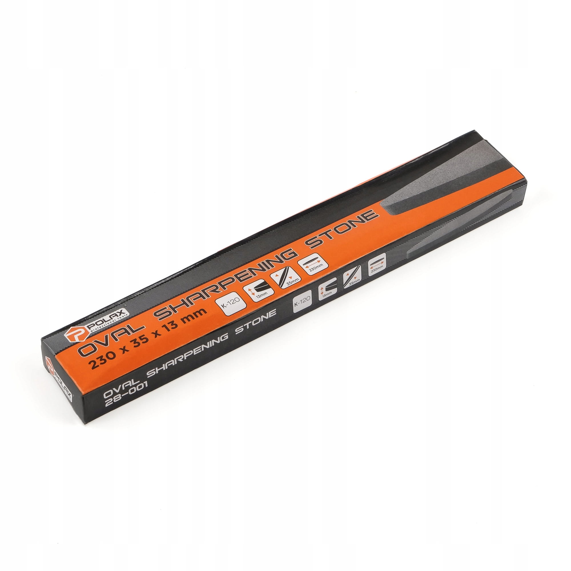 Osełka owalna K180 230x35x13mm POLAX 28-001