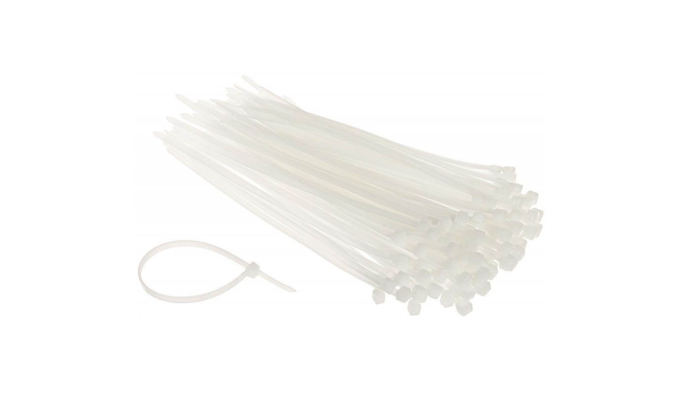 Opaski nylonowe białe 2,5x200 Stalco OPPB25200