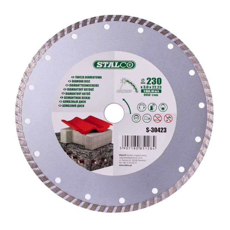 Tarcza diamentowa turbo 230mm Stalco S-30423