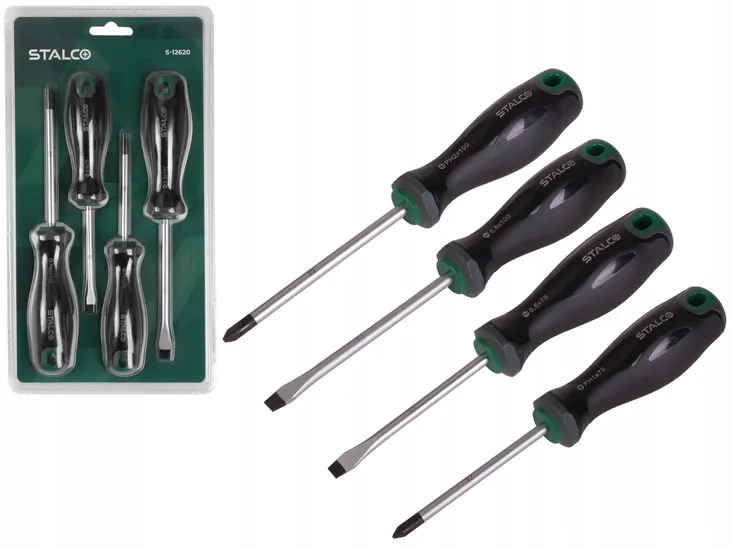 Zestaw wkrętaków 4 el. S2 Stalco S-12620