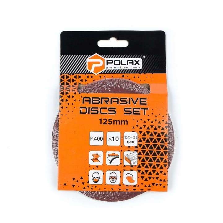 Krążek ścierny 125mm K400 op10szt POLAX 54-058