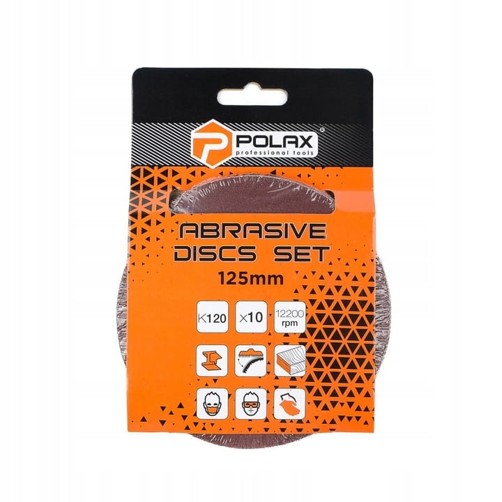 Krążek ścierny 125mm K120 op10szt POLAX 54-051