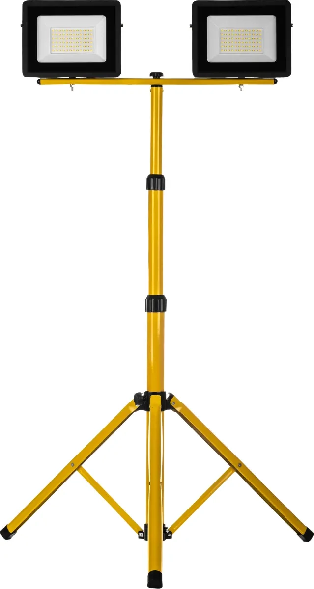 Schmith Naświetlacz LED 2x50W slim        z ŻÓŁTYM statywem SL-S04