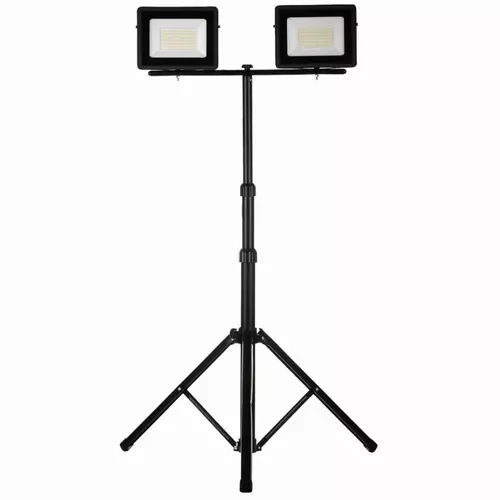 Schmith Naświetlacz LED 2x50W slim z CZARNYM statywem SL-S05