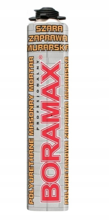 Boramax szara zaprawa murarska pistoletowa 750ml