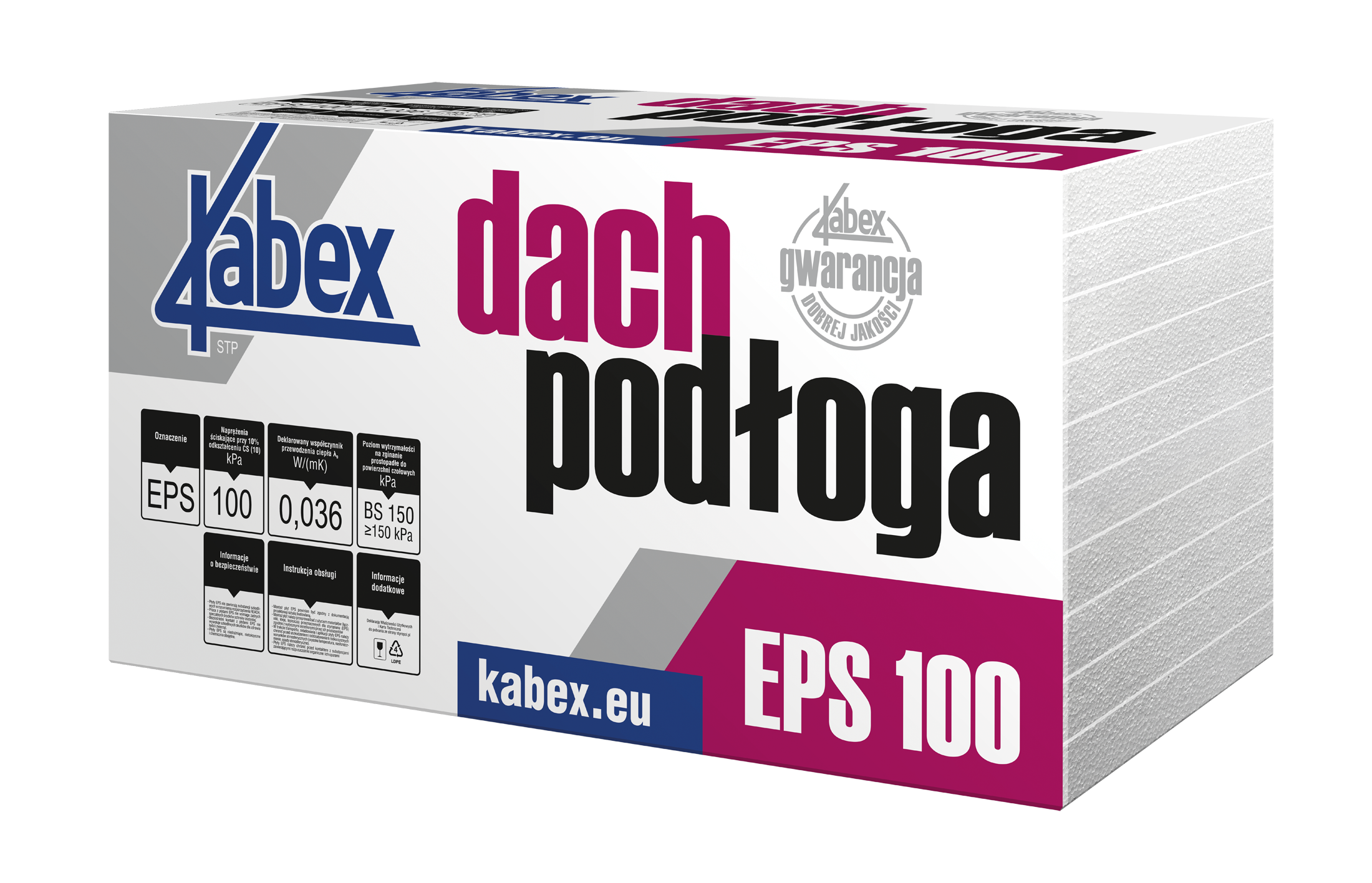 Kabex Dach/podłoga EPS 100 0,036 3cm