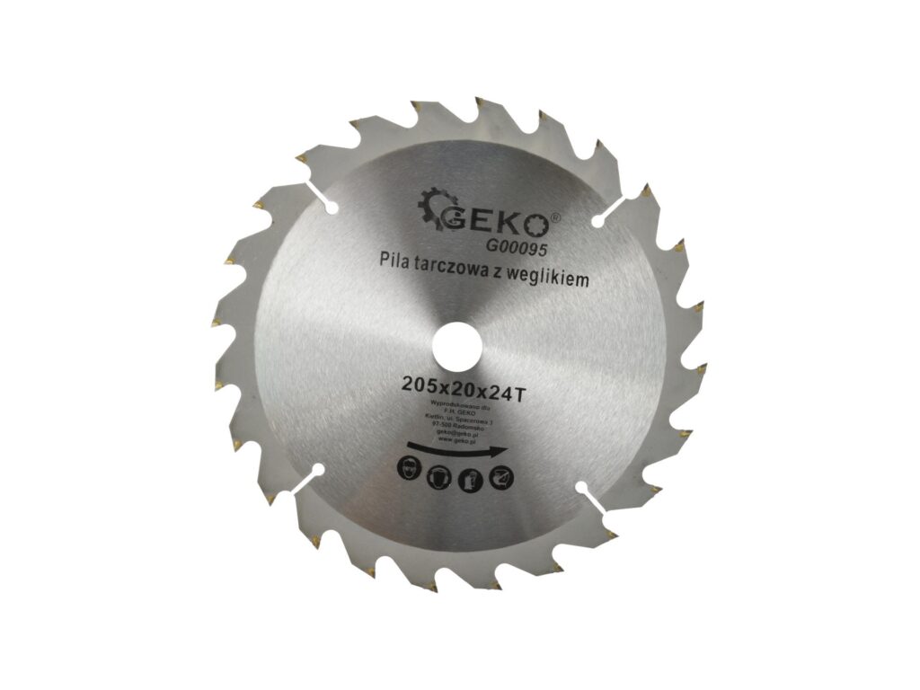 Tarcza do drewna Geko 205x20 Z24 G00095